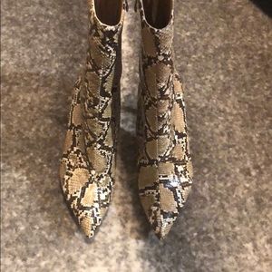 Snake Print Bootie